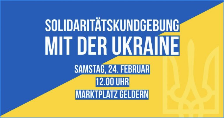SOLIDARITÄTSKUNDGEBUNG MIT DER UKRAINE